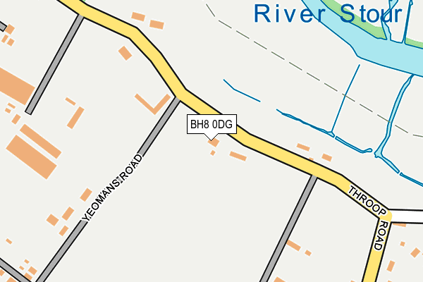 BH8 0DG map - OS OpenMap – Local (Ordnance Survey)