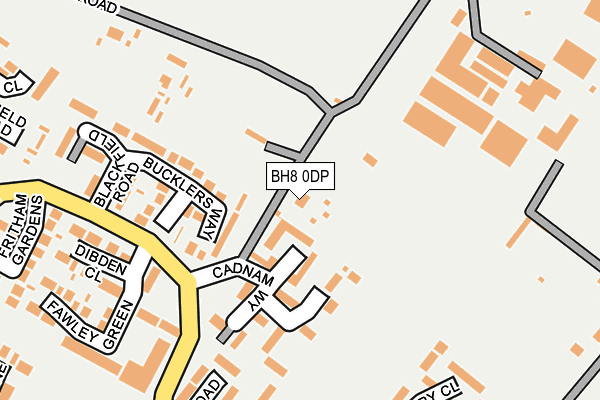 BH8 0DP map - OS OpenMap – Local (Ordnance Survey)