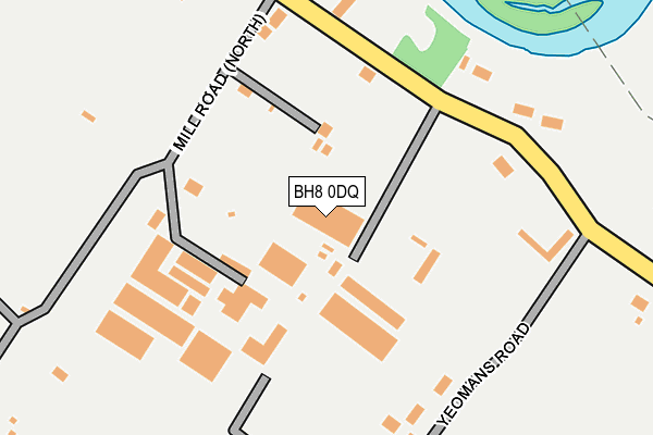 BH8 0DQ map - OS OpenMap – Local (Ordnance Survey)