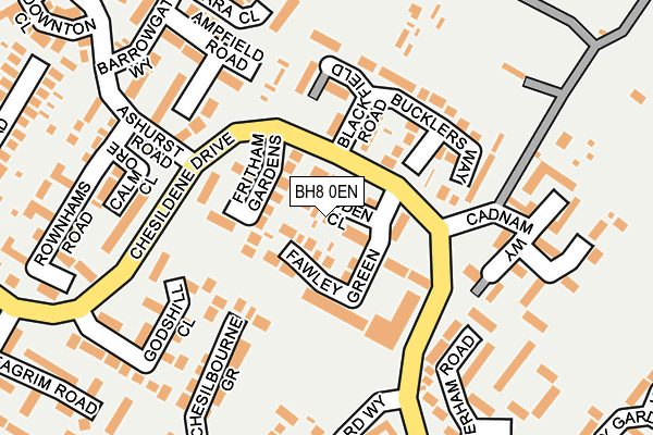 BH8 0EN map - OS OpenMap – Local (Ordnance Survey)