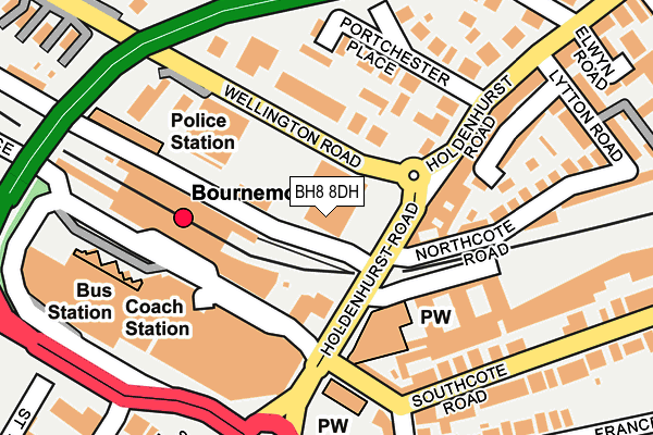 BH8 8DH map - OS OpenMap – Local (Ordnance Survey)
