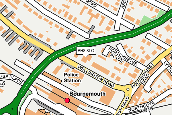 BH8 8LQ map - OS OpenMap – Local (Ordnance Survey)