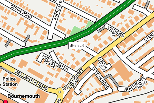 BH8 8LR map - OS OpenMap – Local (Ordnance Survey)