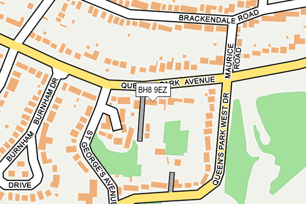 BH8 9EZ map - OS OpenMap – Local (Ordnance Survey)
