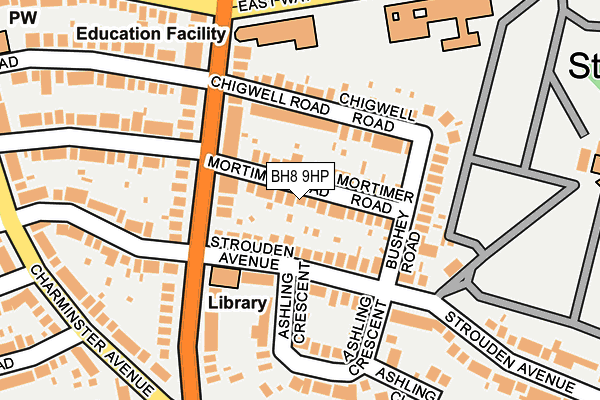 Map of 212 MALVERN ROAD FREEHOLD LTD at local scale