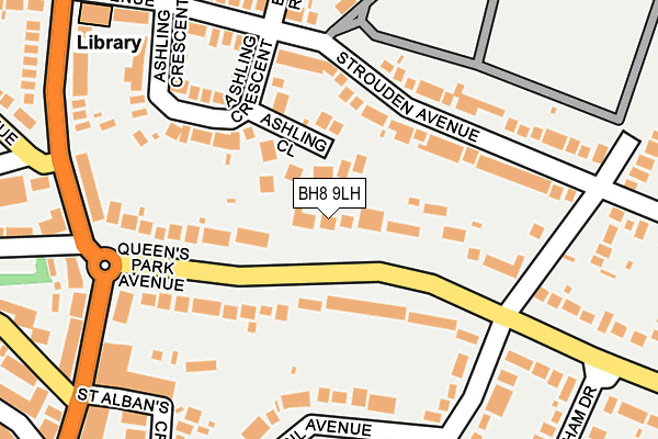 BH8 9LH map - OS OpenMap – Local (Ordnance Survey)