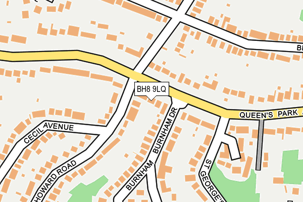BH8 9LQ map - OS OpenMap – Local (Ordnance Survey)