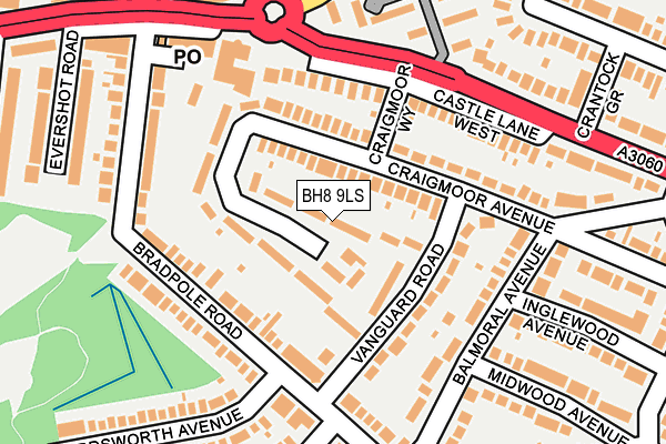 BH8 9LS map - OS OpenMap – Local (Ordnance Survey)