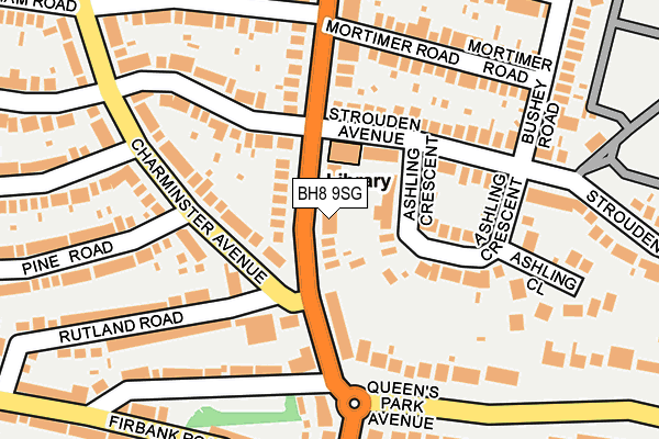 BH8 9SG map - OS OpenMap – Local (Ordnance Survey)