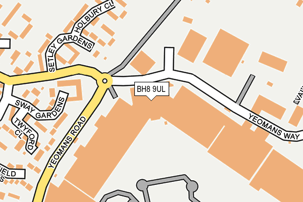 BH8 9UL map - OS OpenMap – Local (Ordnance Survey)