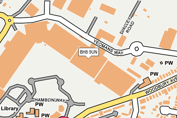 BH8 9UN map - OS OpenMap – Local (Ordnance Survey)