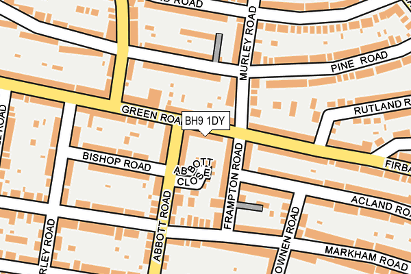 BH9 1DY map - OS OpenMap – Local (Ordnance Survey)