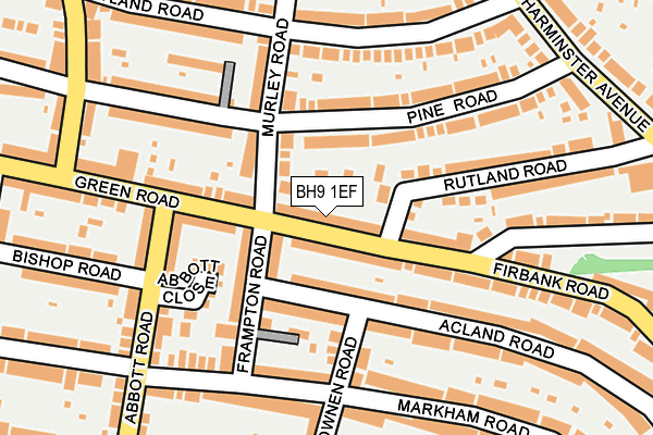 BH9 1EF map - OS OpenMap – Local (Ordnance Survey)