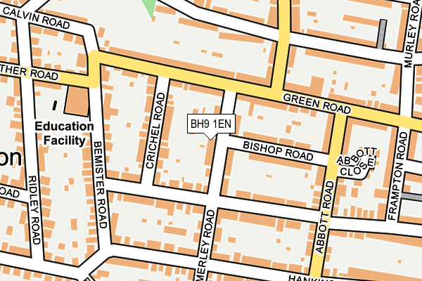 BH9 1EN map - OS OpenMap – Local (Ordnance Survey)