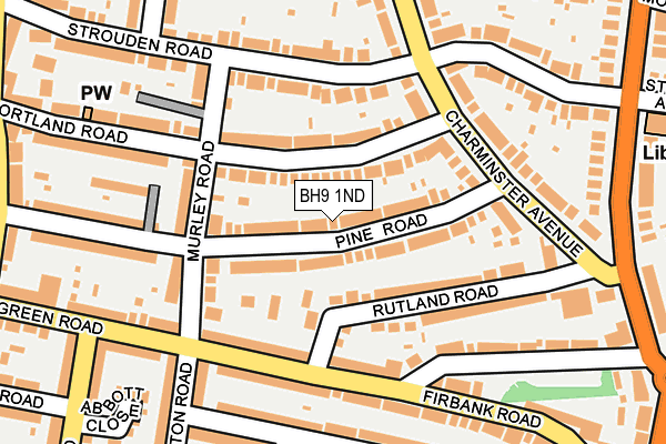 BH9 1ND map - OS OpenMap – Local (Ordnance Survey)