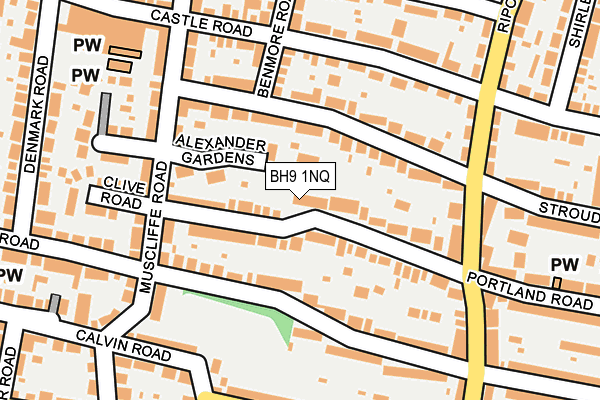 BH9 1NQ map - OS OpenMap – Local (Ordnance Survey)