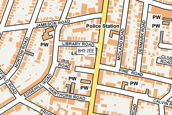 BH9 2EE map - OS OpenMap – Local (Ordnance Survey)