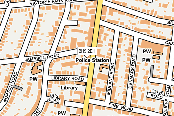 BH9 2EH map - OS OpenMap – Local (Ordnance Survey)
