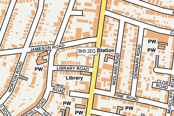 BH9 2EQ map - OS OpenMap – Local (Ordnance Survey)