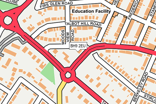 BH9 2EU map - OS OpenMap – Local (Ordnance Survey)