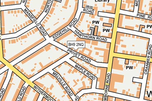 BH9 2NQ map - OS OpenMap – Local (Ordnance Survey)