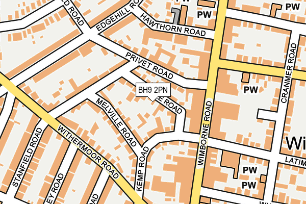 BH9 2PN map - OS OpenMap – Local (Ordnance Survey)