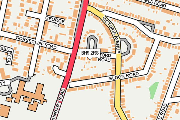 BH9 2RS map - OS OpenMap – Local (Ordnance Survey)