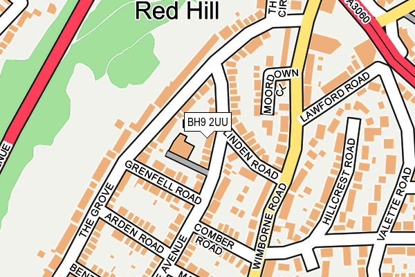 BH9 2UU map - OS OpenMap – Local (Ordnance Survey)