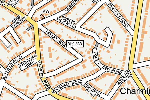 BH9 3BB map - OS OpenMap – Local (Ordnance Survey)