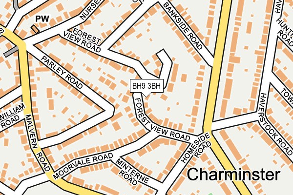 BH9 3BH map - OS OpenMap – Local (Ordnance Survey)