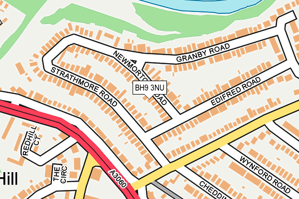 BH9 3NU map - OS OpenMap – Local (Ordnance Survey)