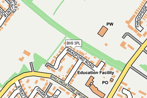 BH9 3PL map - OS OpenMap – Local (Ordnance Survey)