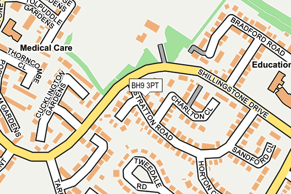 BH9 3PT map - OS OpenMap – Local (Ordnance Survey)