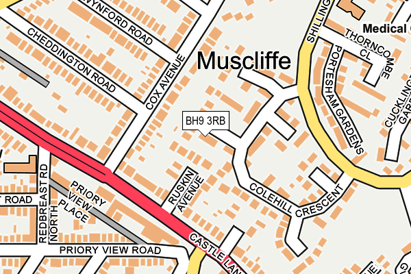 BH9 3RB map - OS OpenMap – Local (Ordnance Survey)