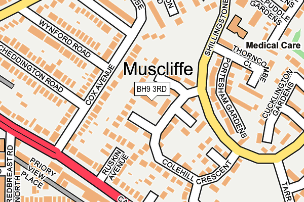 BH9 3RD map - OS OpenMap – Local (Ordnance Survey)