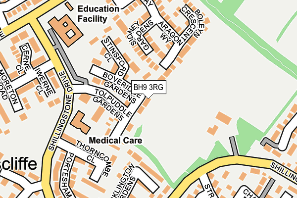 BH9 3RG map - OS OpenMap – Local (Ordnance Survey)