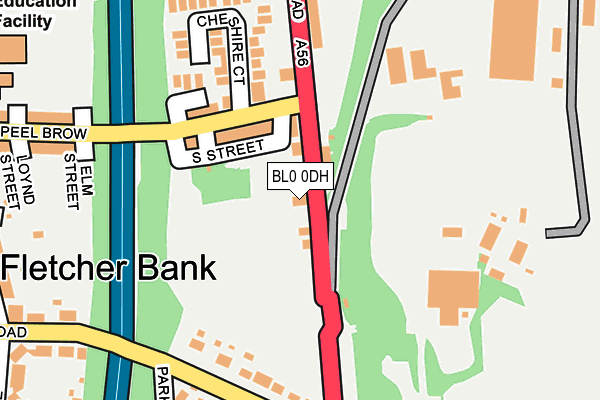 BL0 0DH map - OS OpenMap – Local (Ordnance Survey)