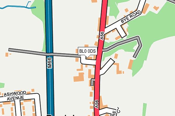 BL0 0DS map - OS OpenMap – Local (Ordnance Survey)