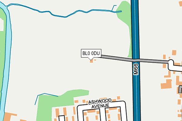 BL0 0DU map - OS OpenMap – Local (Ordnance Survey)