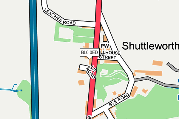 BL0 0ED map - OS OpenMap – Local (Ordnance Survey)