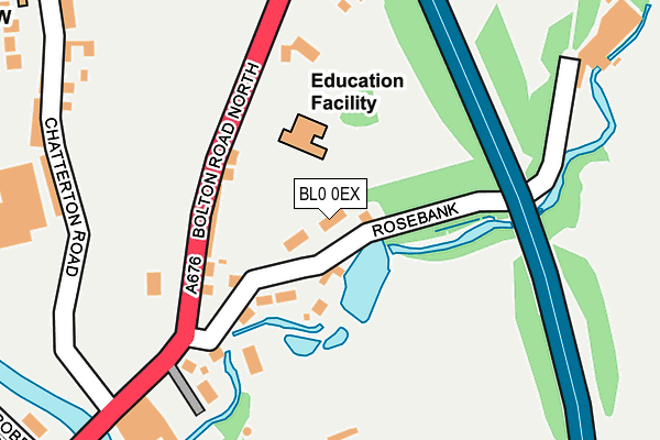 BL0 0EX map - OS OpenMap – Local (Ordnance Survey)