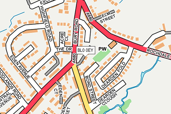 BL0 0EY map - OS OpenMap – Local (Ordnance Survey)