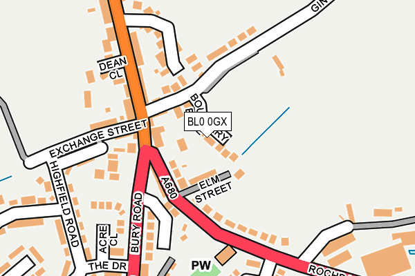 BL0 0GX map - OS OpenMap – Local (Ordnance Survey)