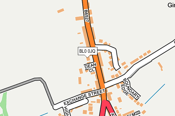 BL0 0JQ map - OS OpenMap – Local (Ordnance Survey)