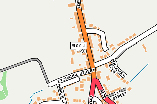 BL0 0LJ map - OS OpenMap – Local (Ordnance Survey)