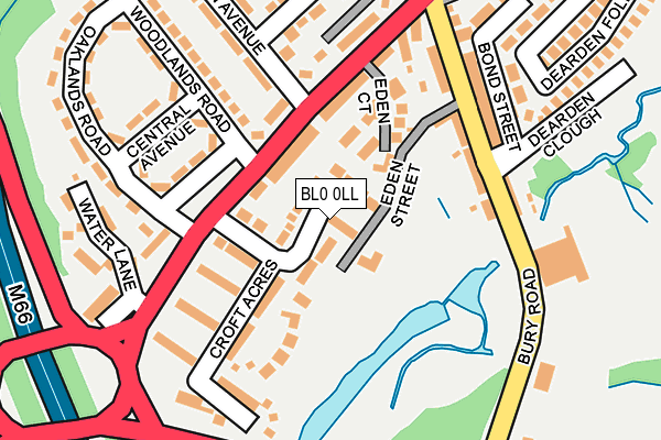 BL0 0LL map - OS OpenMap – Local (Ordnance Survey)