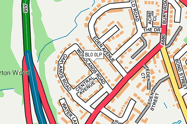 BL0 0LP map - OS OpenMap – Local (Ordnance Survey)
