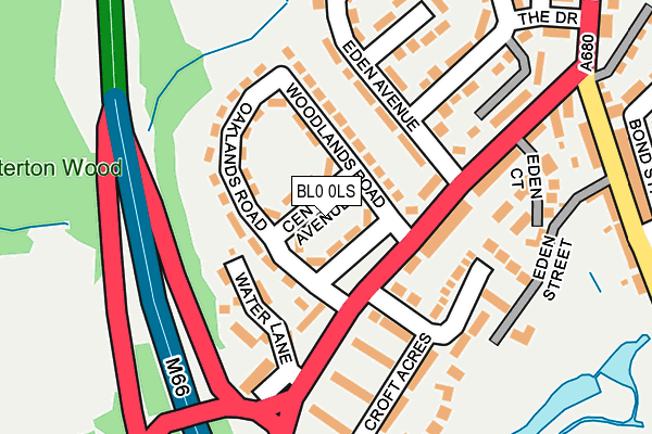 BL0 0LS map - OS OpenMap – Local (Ordnance Survey)