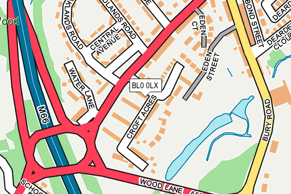 BL0 0LX map - OS OpenMap – Local (Ordnance Survey)