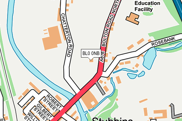 BL0 0NB map - OS OpenMap – Local (Ordnance Survey)